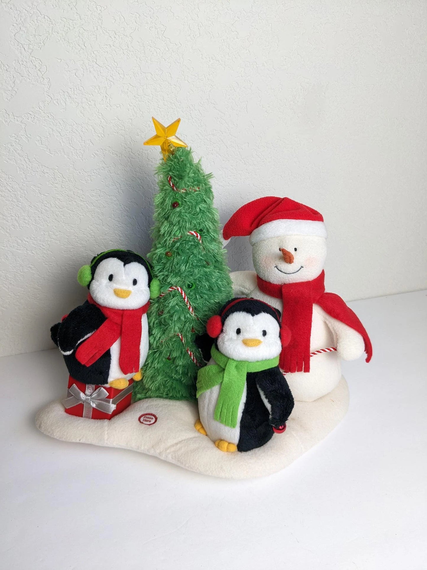 Very Merry Trio Animated Singing Snowman & Penguins