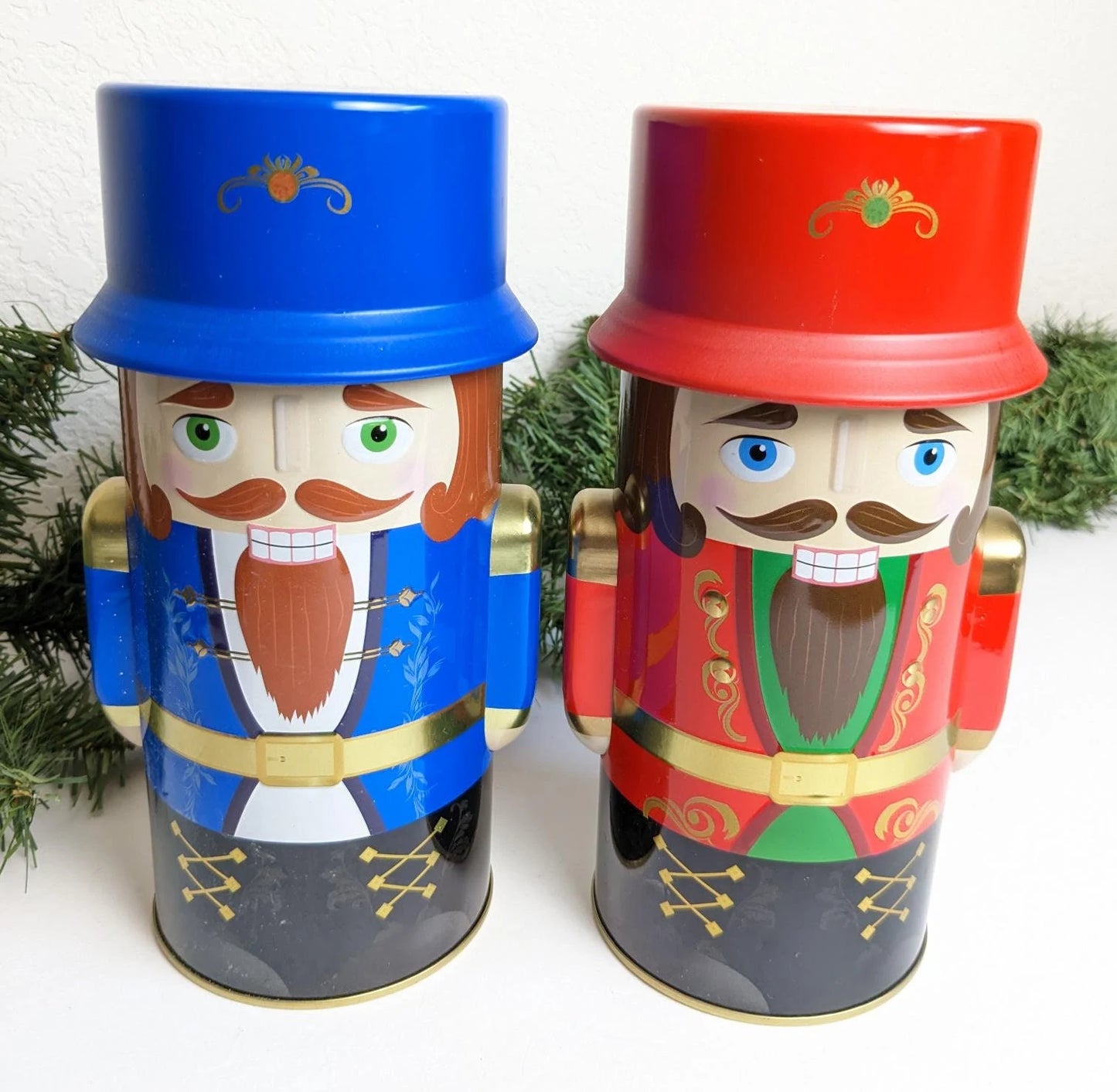 Vintage Nutcracker Christmas Tins