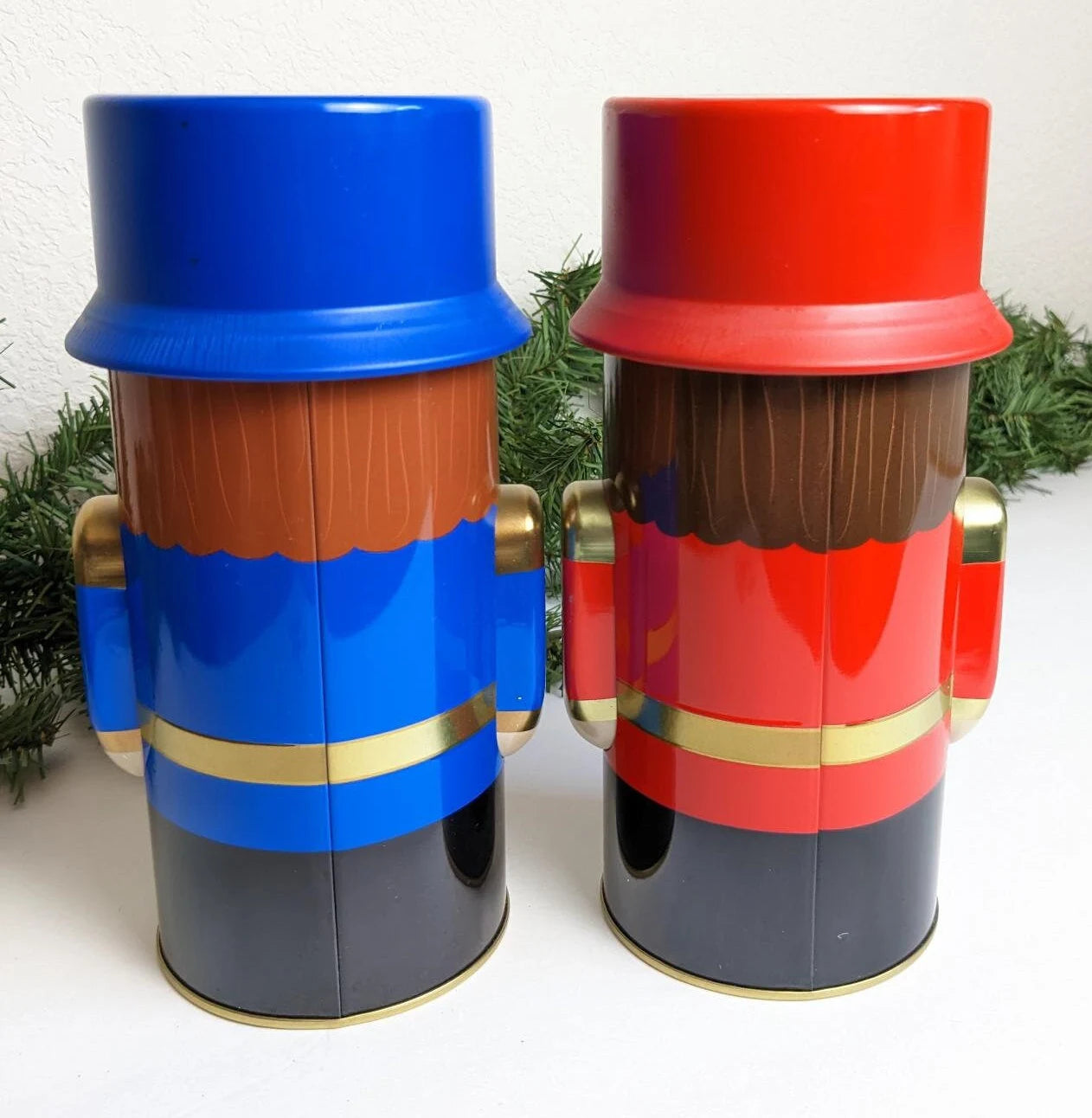 Vintage Nutcracker Christmas Tins