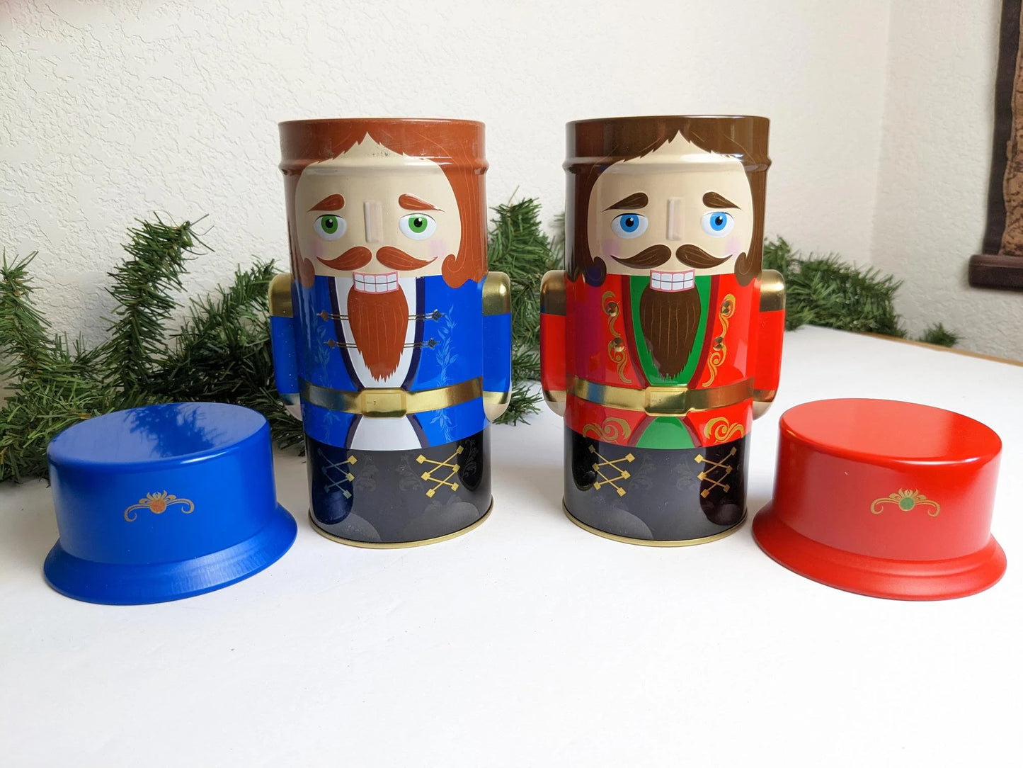 Vintage Nutcracker Christmas Tins