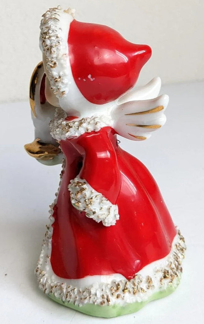 Vintage Lefton Angel Christmas Bell