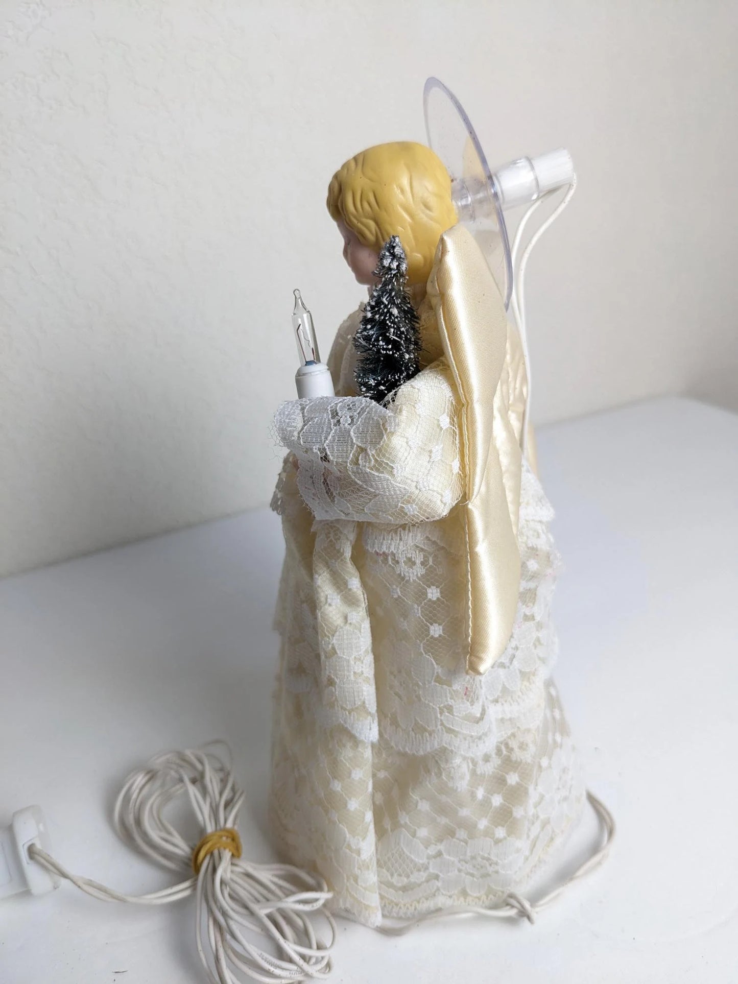 Vintage Light-Up Angel Tree Topper