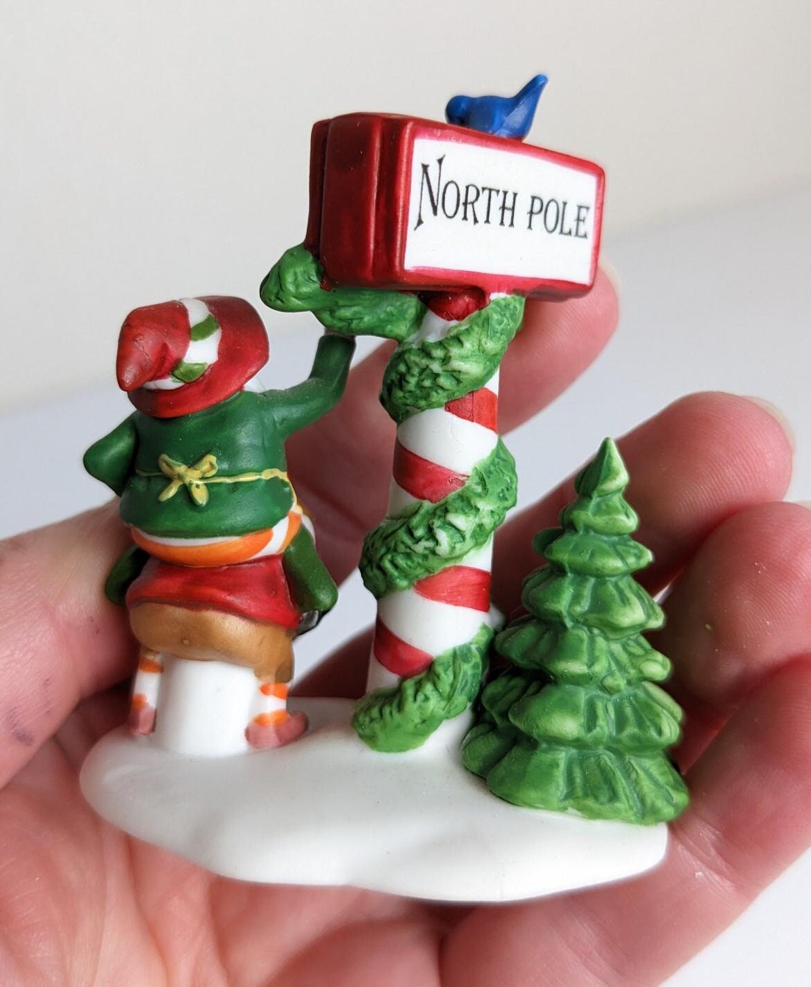 TRIMMING THE NORTH POLE Christmas Village Accessories