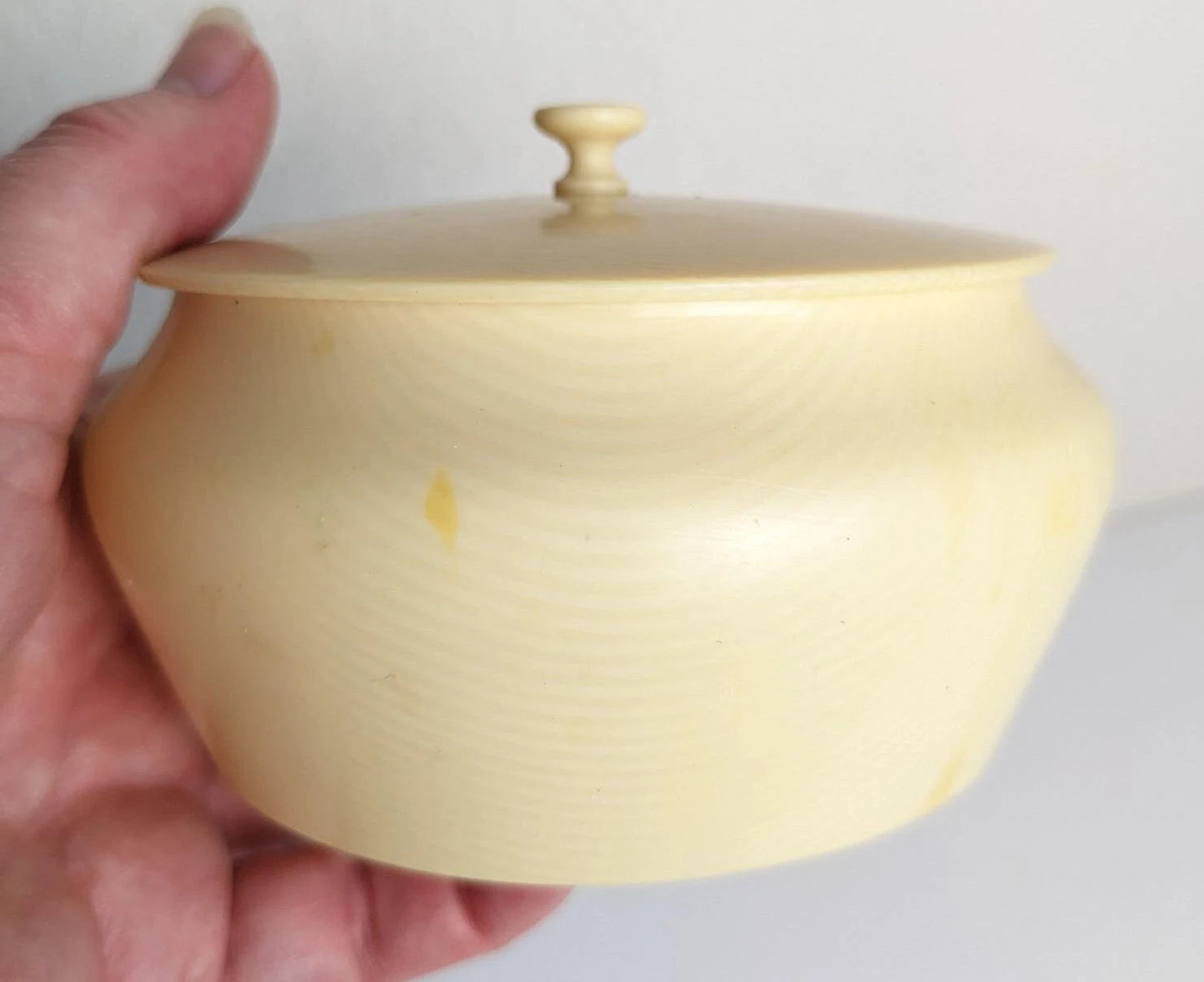 Set of 2 Celluloid Powder Vanity Boxes