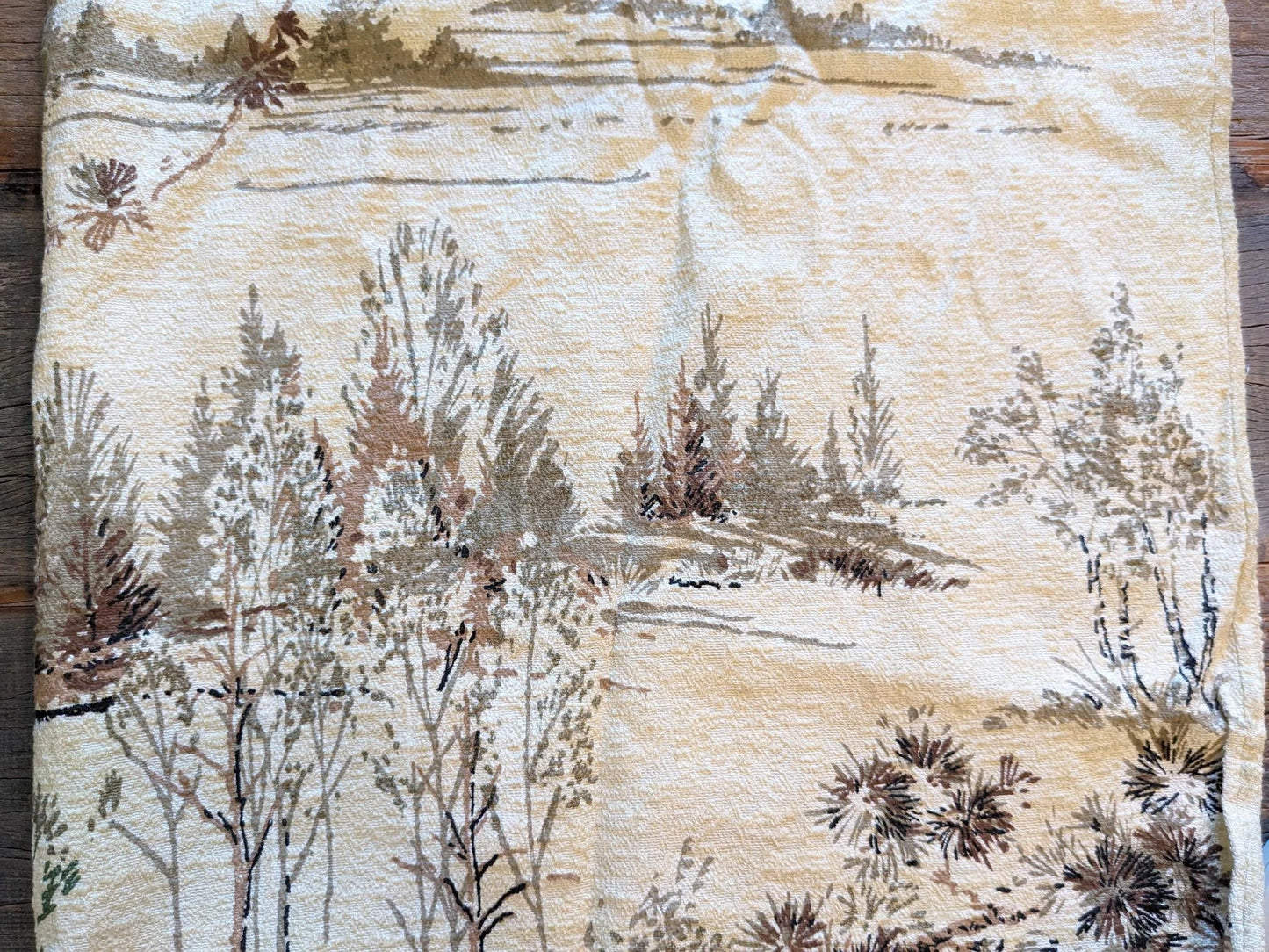 Vintage 1950's Barkcloth Fabric