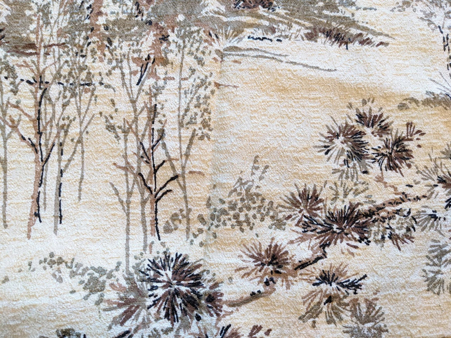 Vintage 1950's Barkcloth Fabric