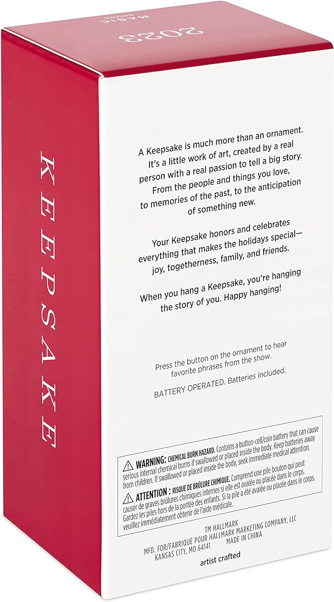 Ron Swanson Parks & Recreation - Magic Sound Hallmark Keepsake Ornament 2023