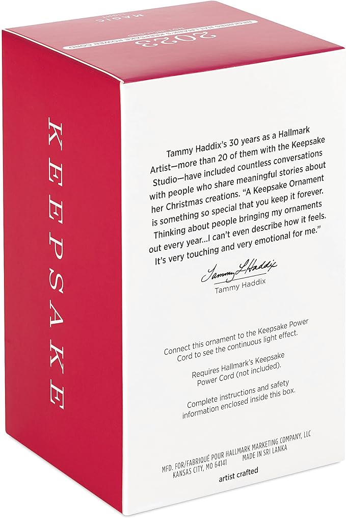 Season of Hope Snowman - Magic Light Hallmark Keepsake Ornament 2023