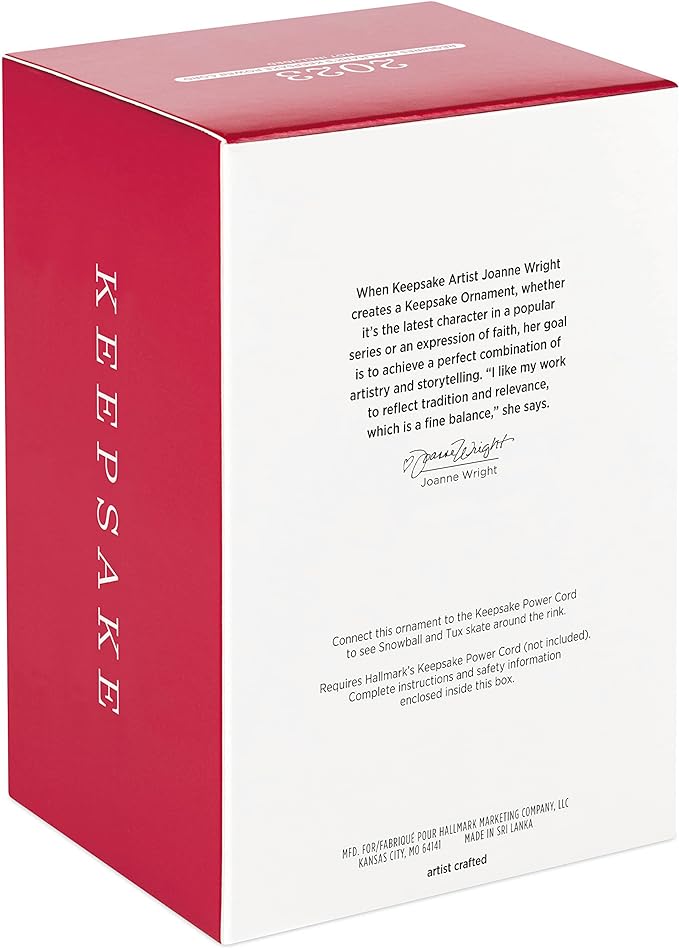 Skating Snowball and Tuxedo - Magic Motion Hallmark Keepsake Ornament 2023