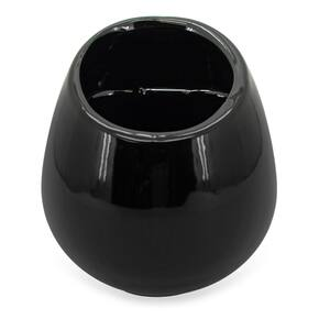 Black Large Round Wall Planter - Vertical Gardening by Arcadia 6.2" tall