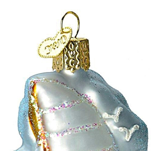 This glass blown ornament shaped as a sailboat sports the famous gold top.
