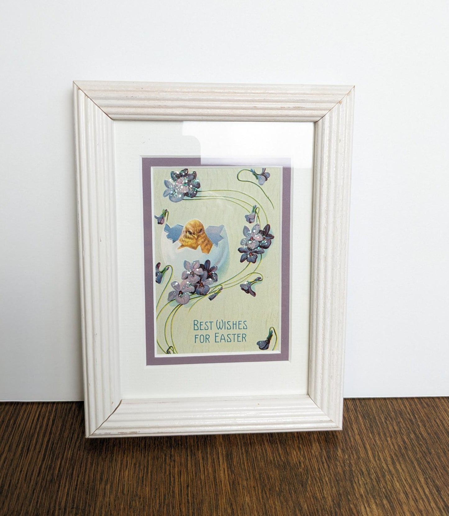 1900's Vintage Framed Easter "Best Wishes for Easter" Postcard