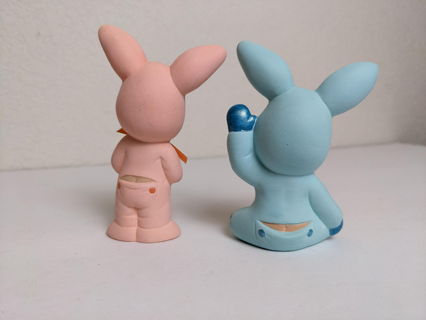 Children in Bunny Pajamas Cute Figurines for Easter Baskets or as Easter Decorations