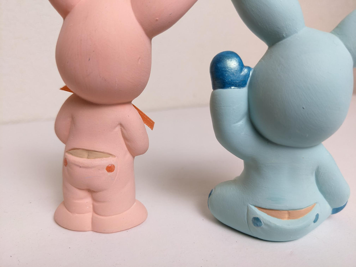 Children in Bunny Pajamas Cute Figurines for Easter Baskets or as Easter Decorations