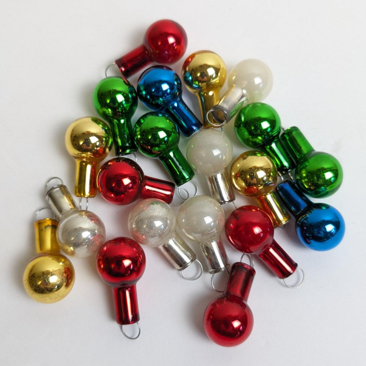 Small Vintage Glass Christmas Ornaments