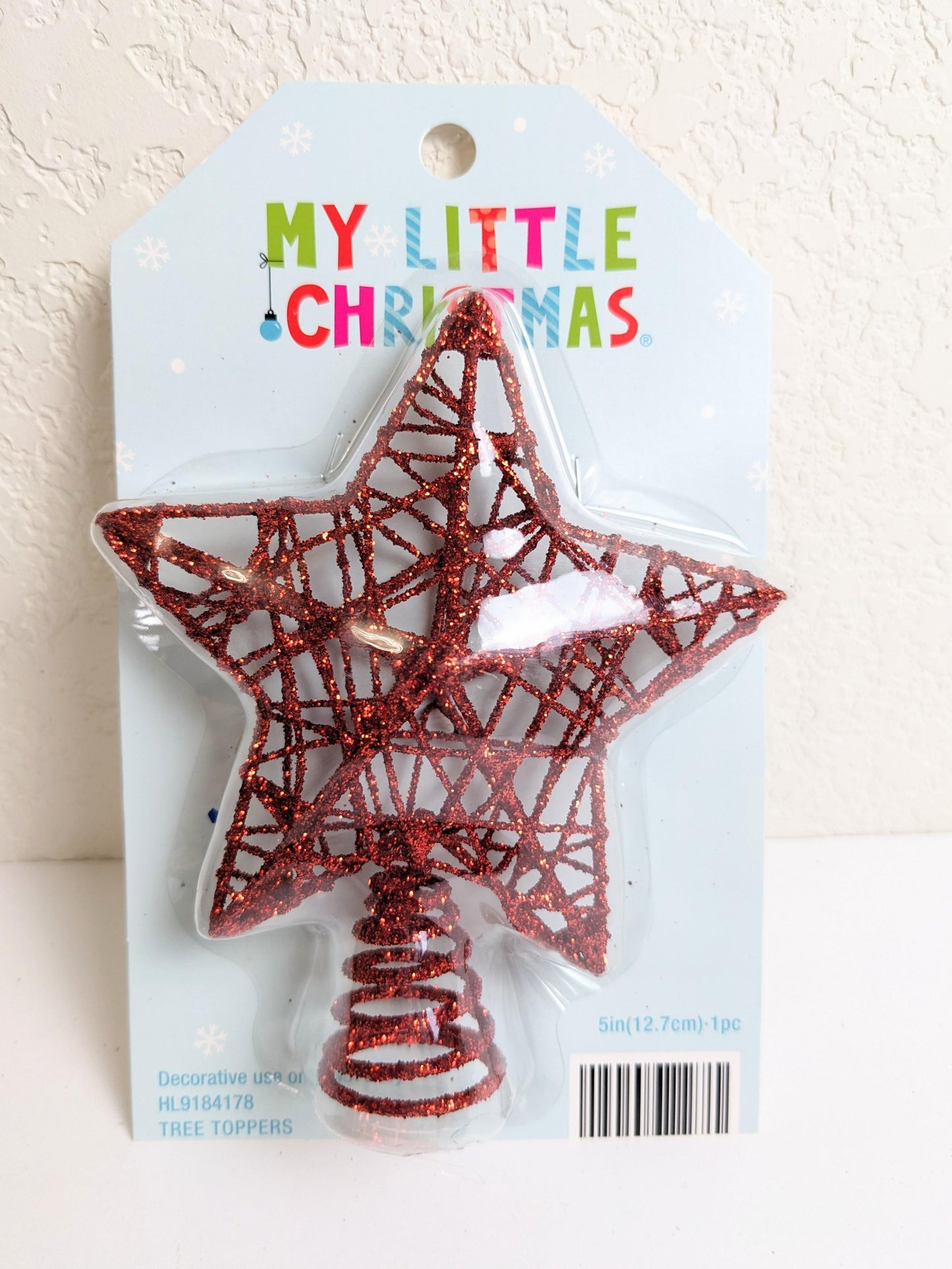 Red Star Christmas Tree Topper