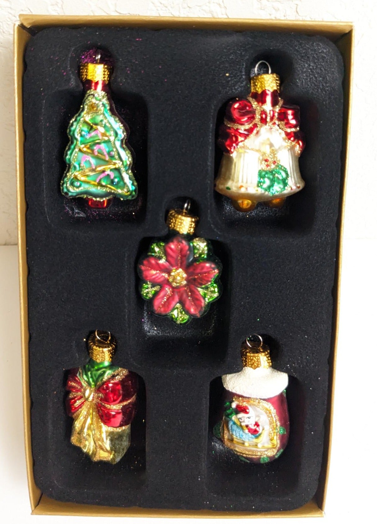 Mini Blown Glass Christmas Ornament
