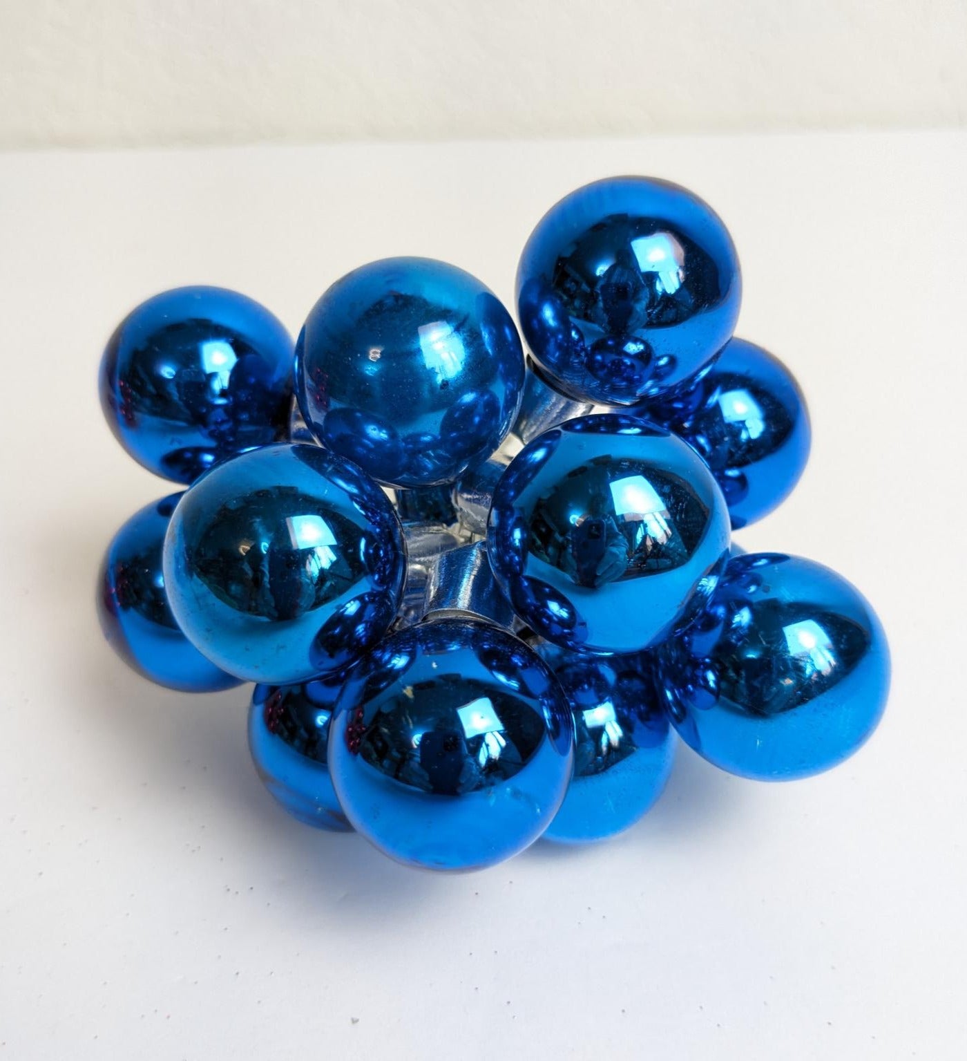 Blue Ball Christmas Ornament Picks