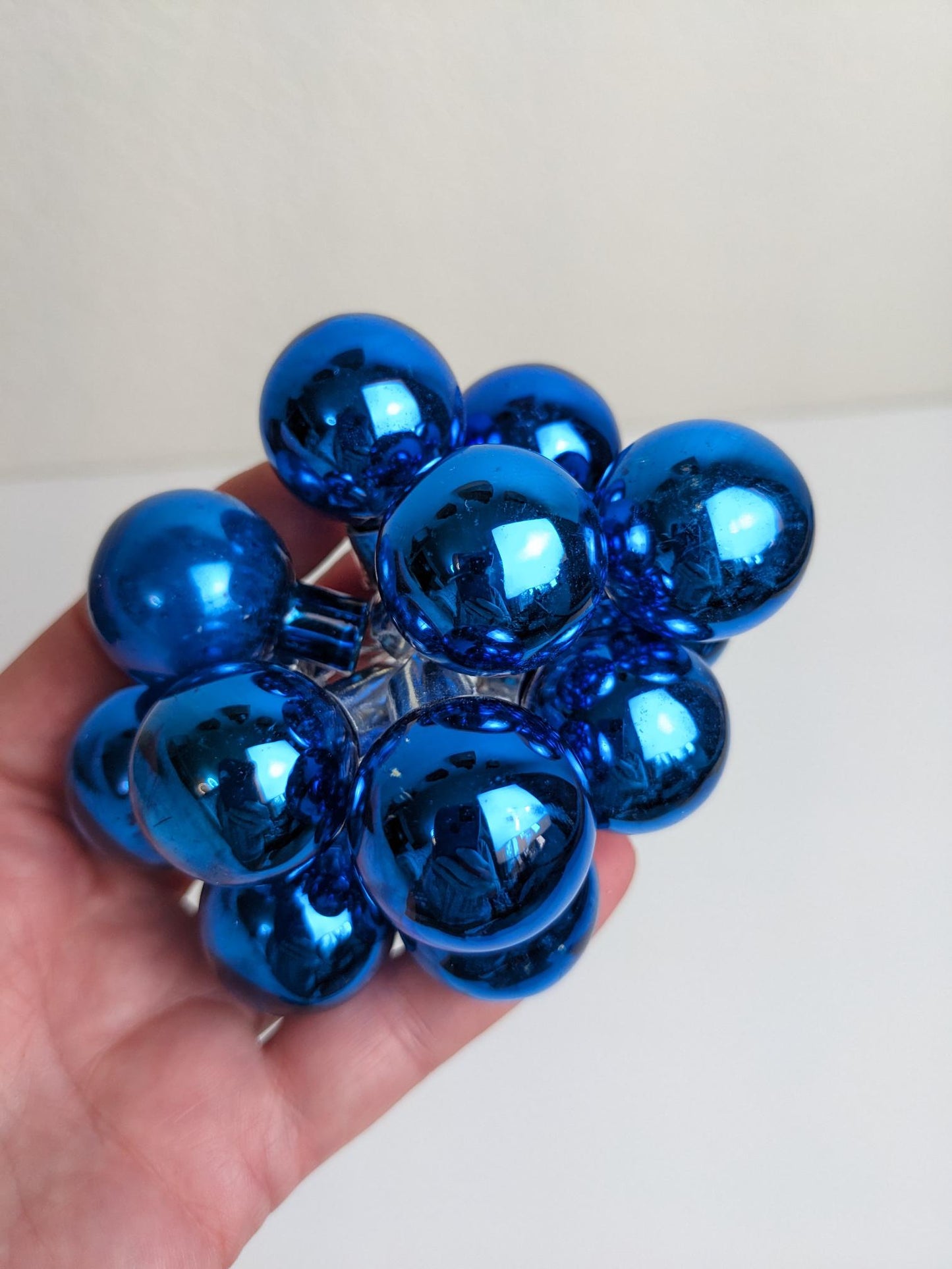Blue Ball Christmas Ornament Picks