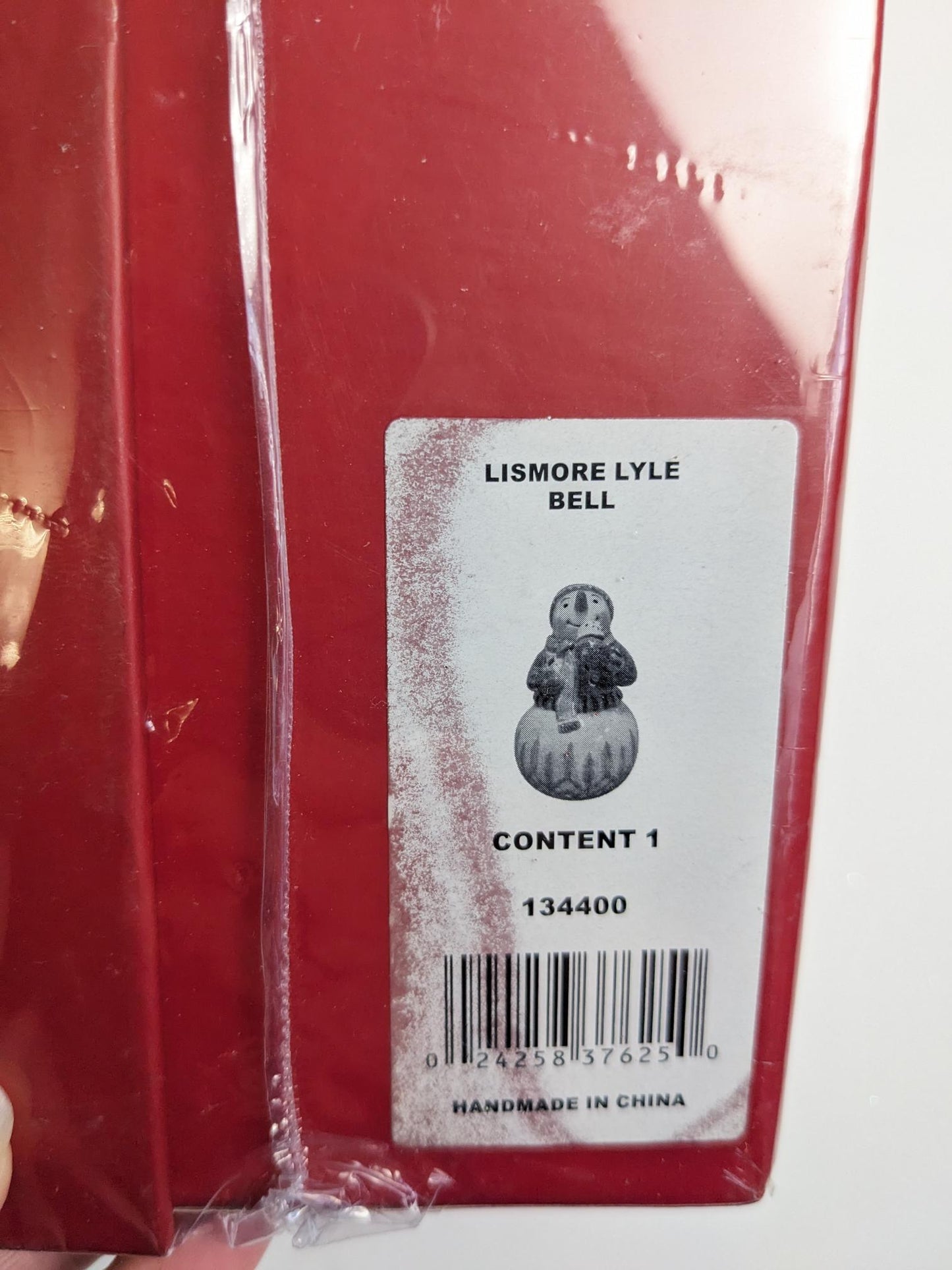 Waterford Lismore Lyle Bell Snowman Christmas Ornament