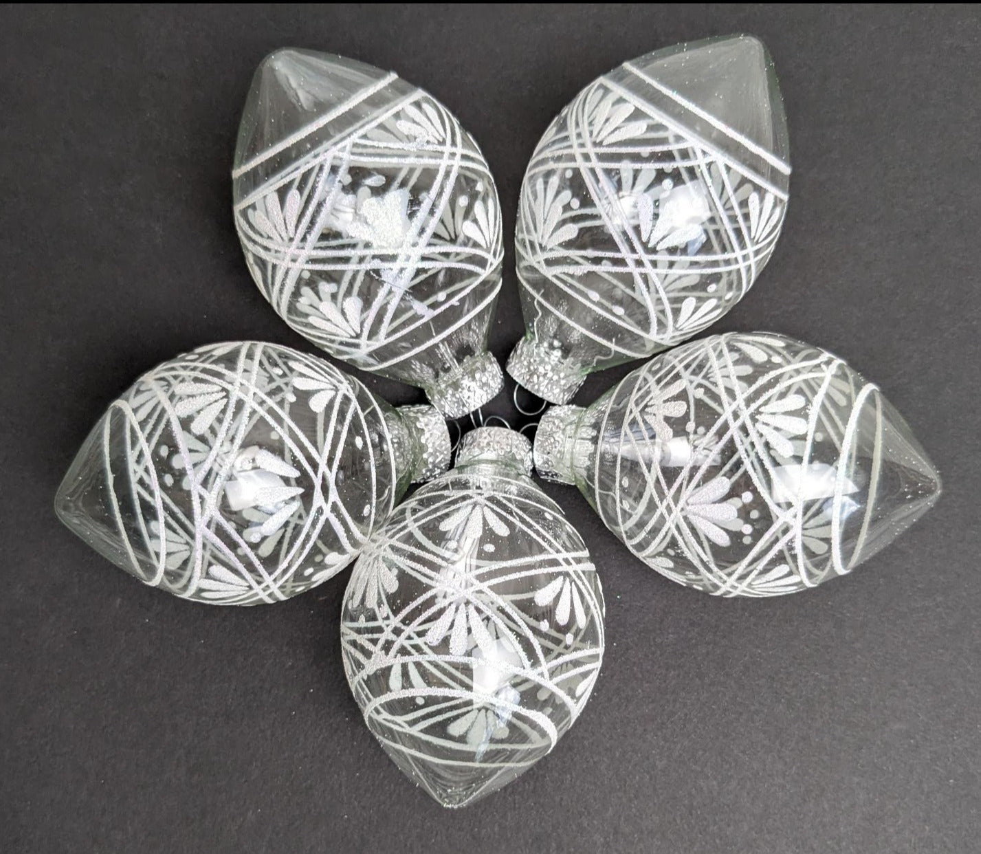 Teardrop Vintage G & D Christmas Ornaments