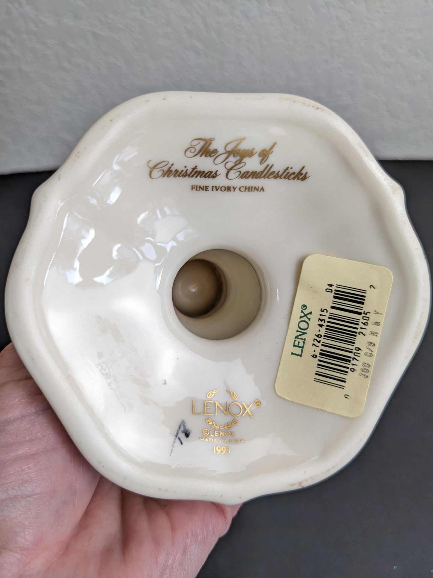 Lenox The Joy of Christmas Vintage 1993 Candlesticks