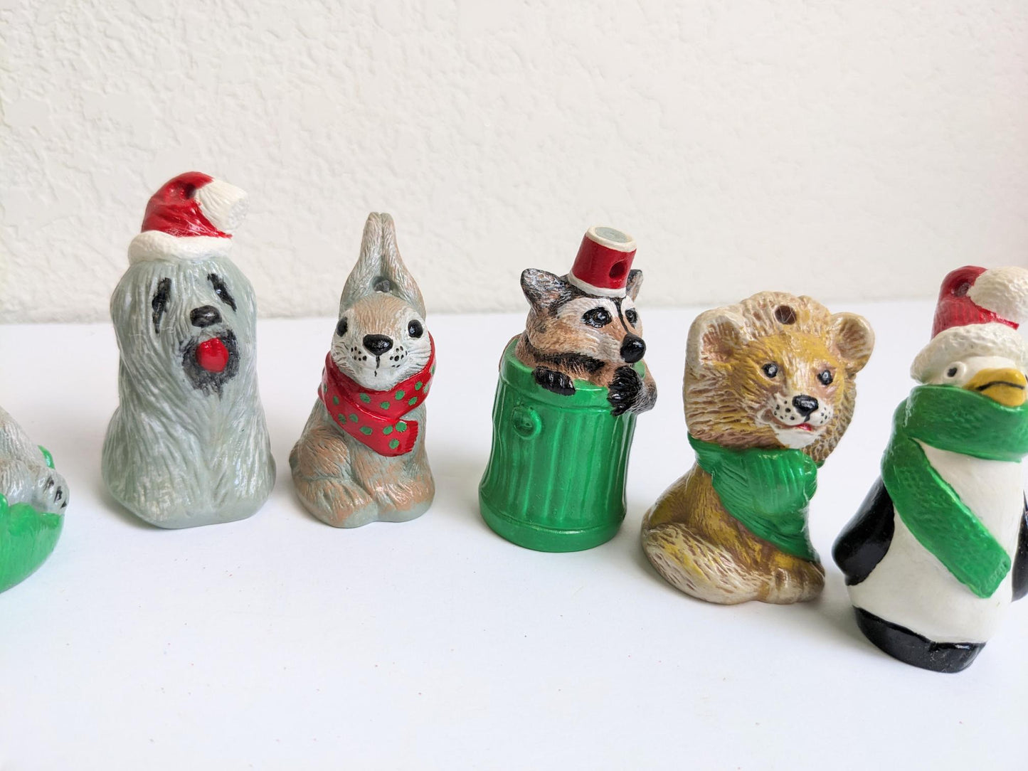 Vintage Wee Crafts Christmas Creatures Ornament Set