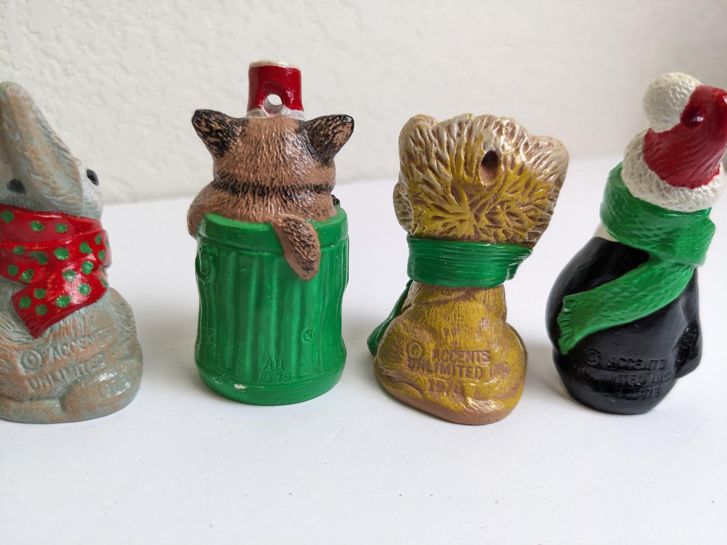 Vintage Wee Crafts Christmas Creatures Ornament Set