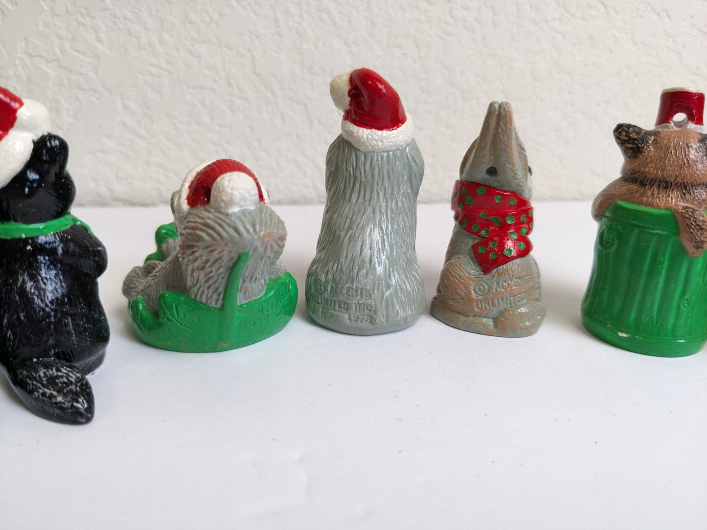 Vintage Wee Crafts Christmas Creatures Ornament Set