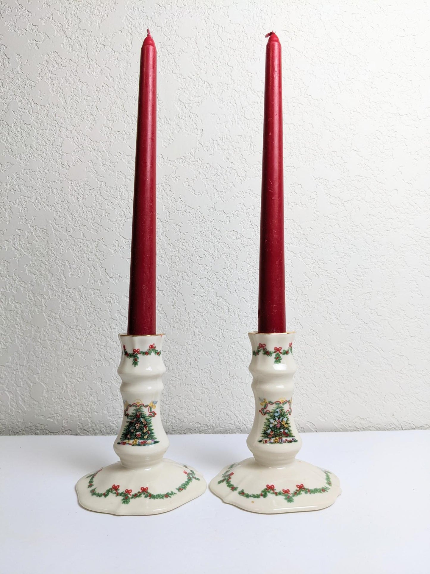 Lenox The Joy of Christmas Vintage 1993 Candlesticks