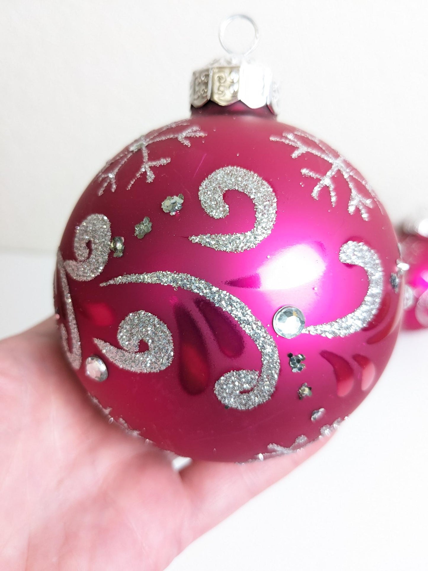 Hot Pink Christmas Ornaments