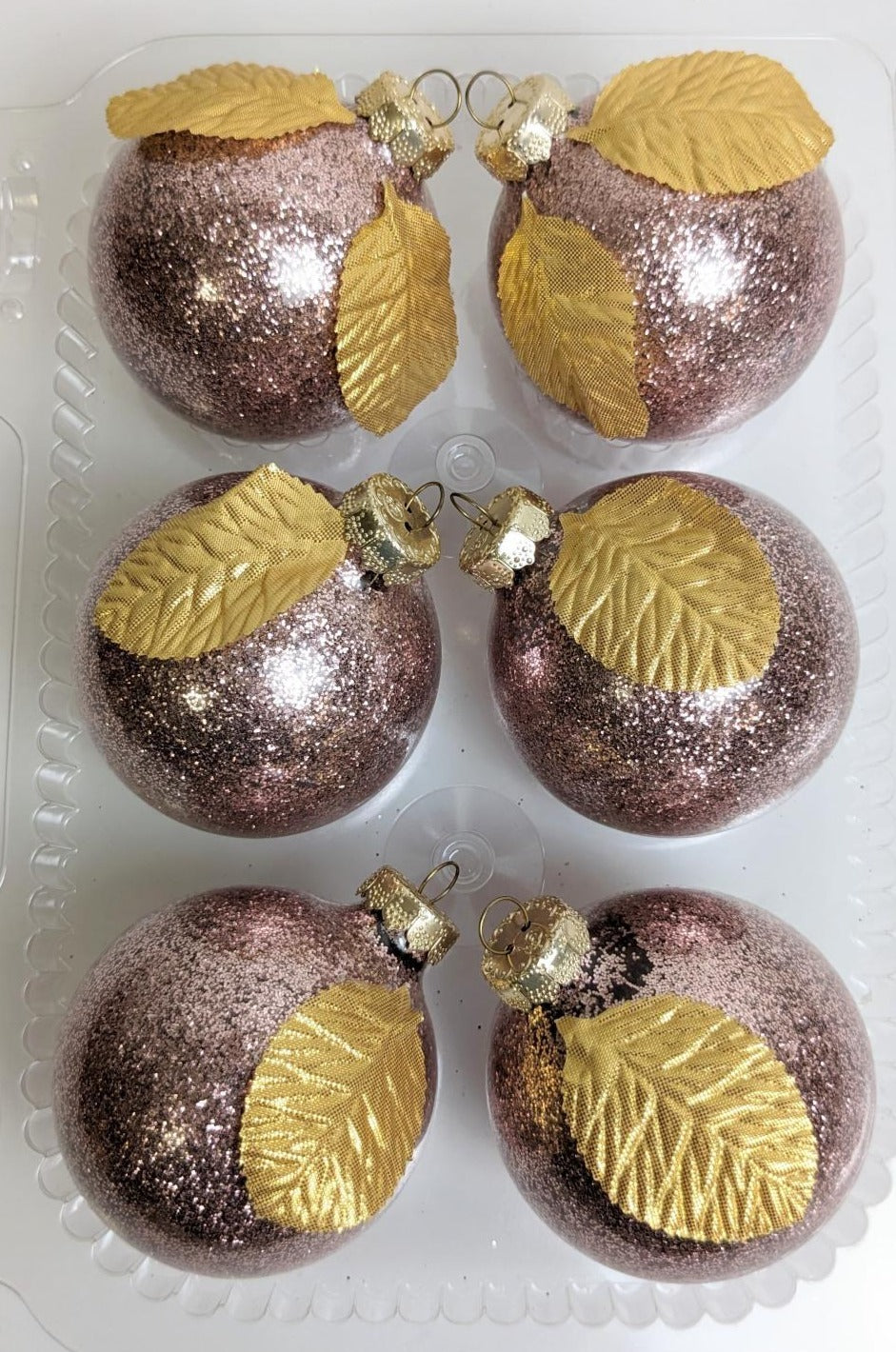 Pink Christmas Ornament Set