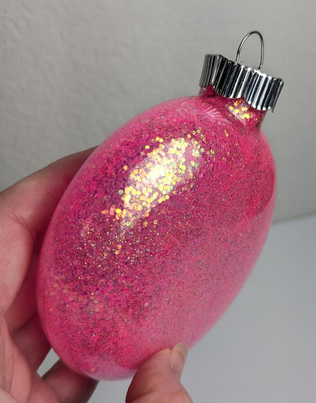 Bubble Gum Pink Large Christmas Ornaments