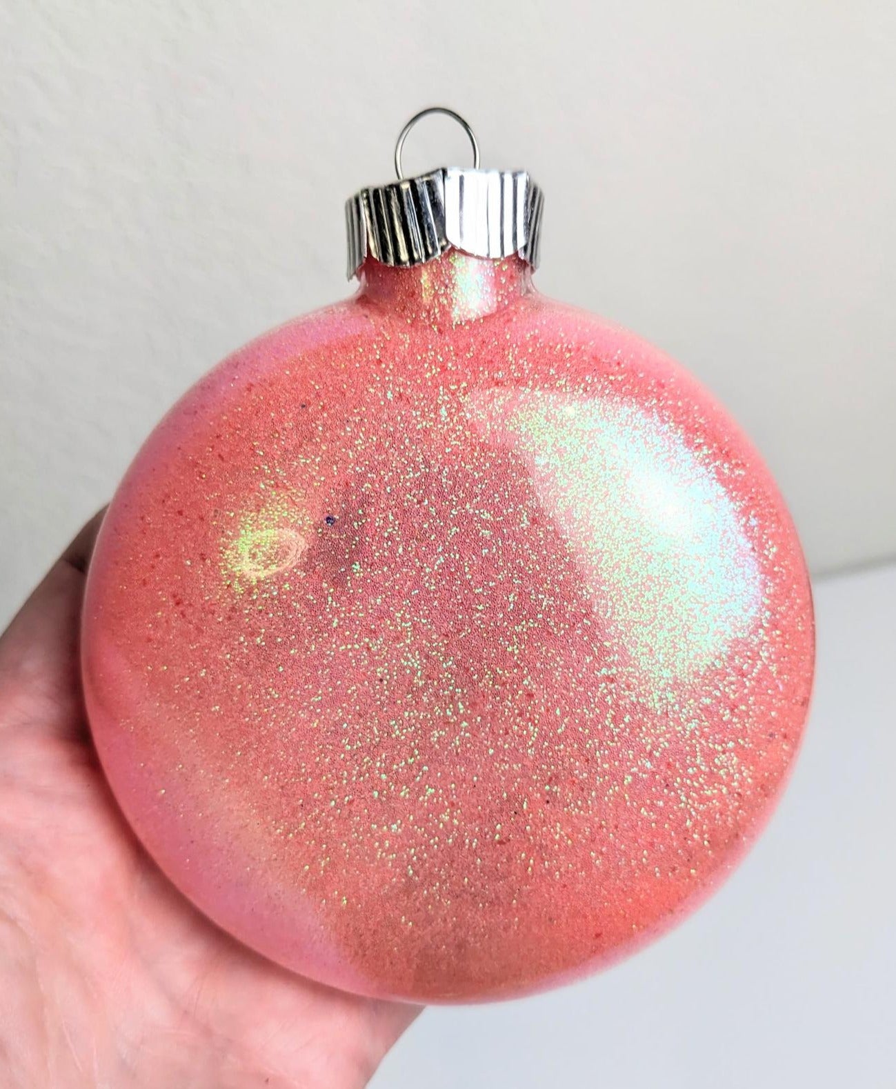 Salmon Pink Large Christmas Ornaments