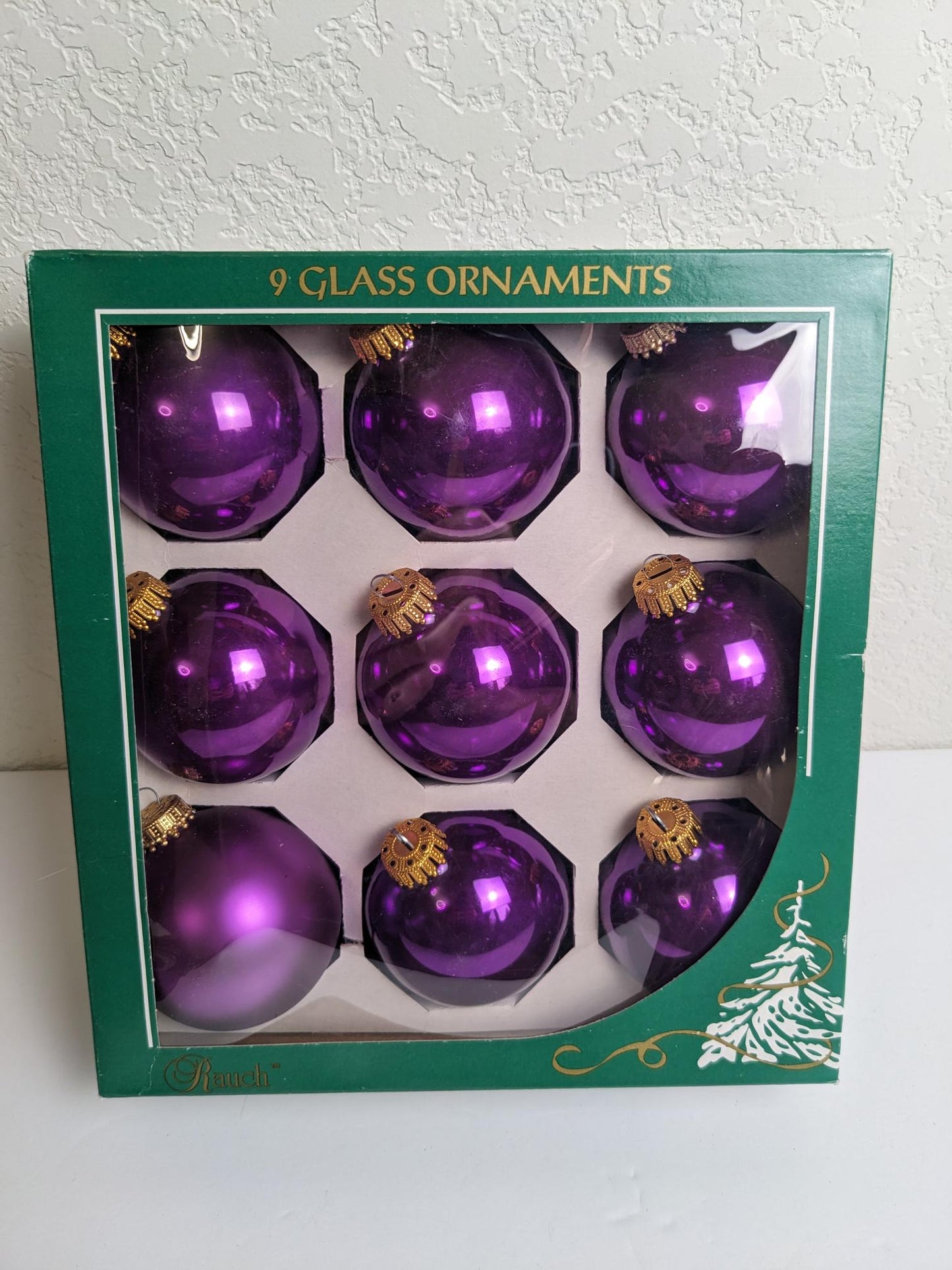 Purple Krebs Vintage Christmas Ornaments