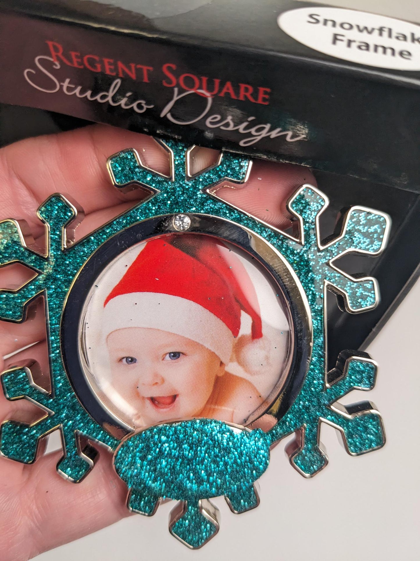 Snowflake Picture Frame Christmas Ornament