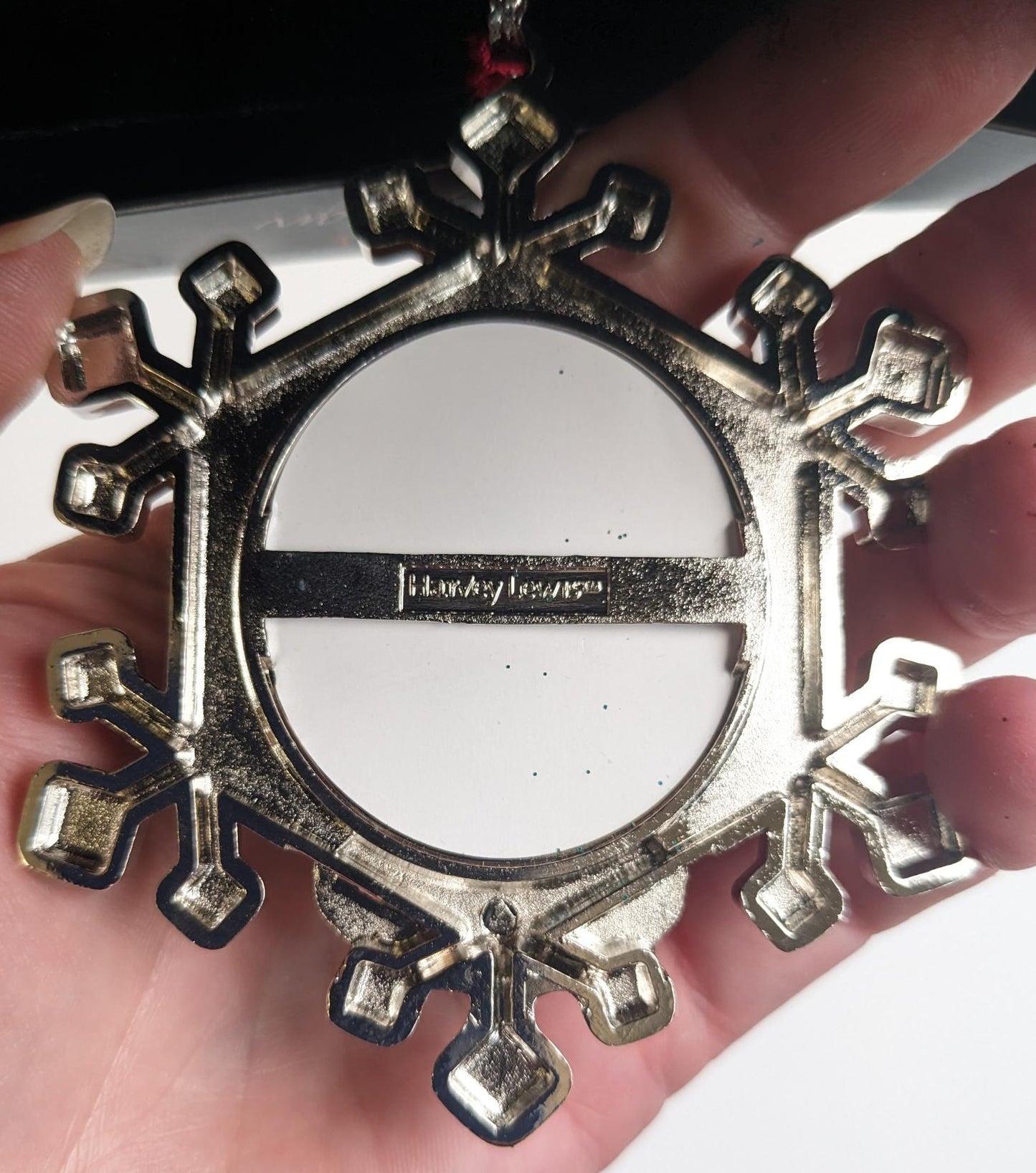 Snowflake Picture Frame Christmas Ornament