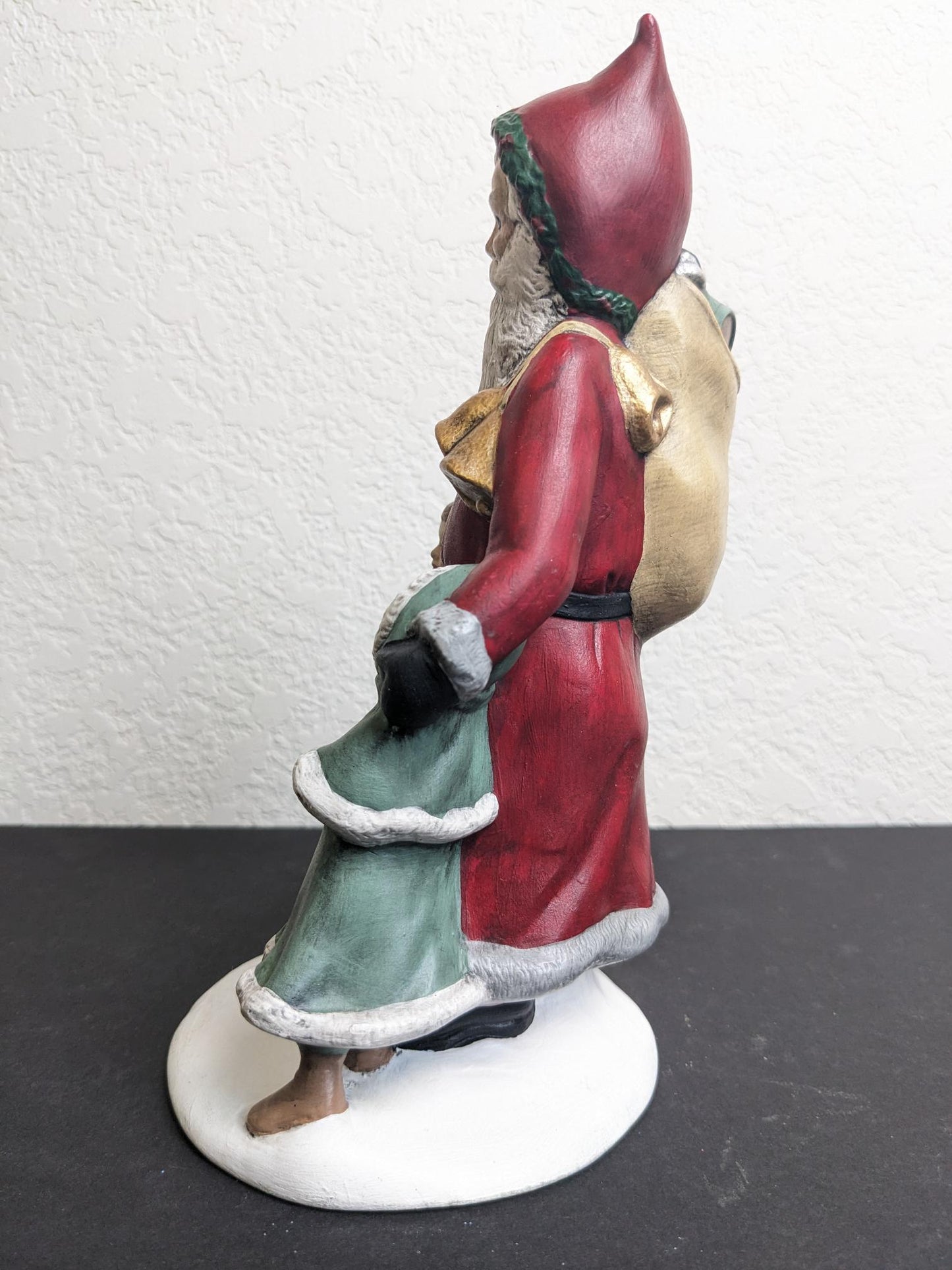 Old World Santa Claus with Children Christmas Ceramic Figurine