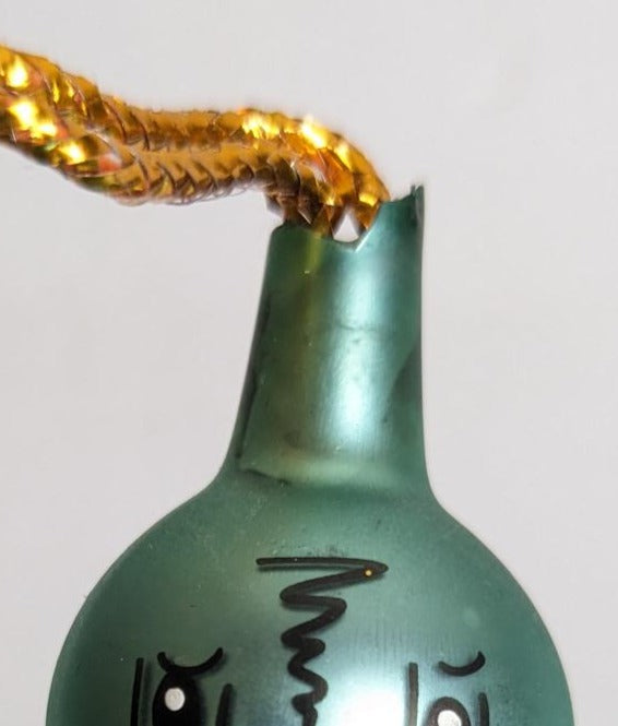 Vintage De Carlini Alien Spaceship Christmas Ornament