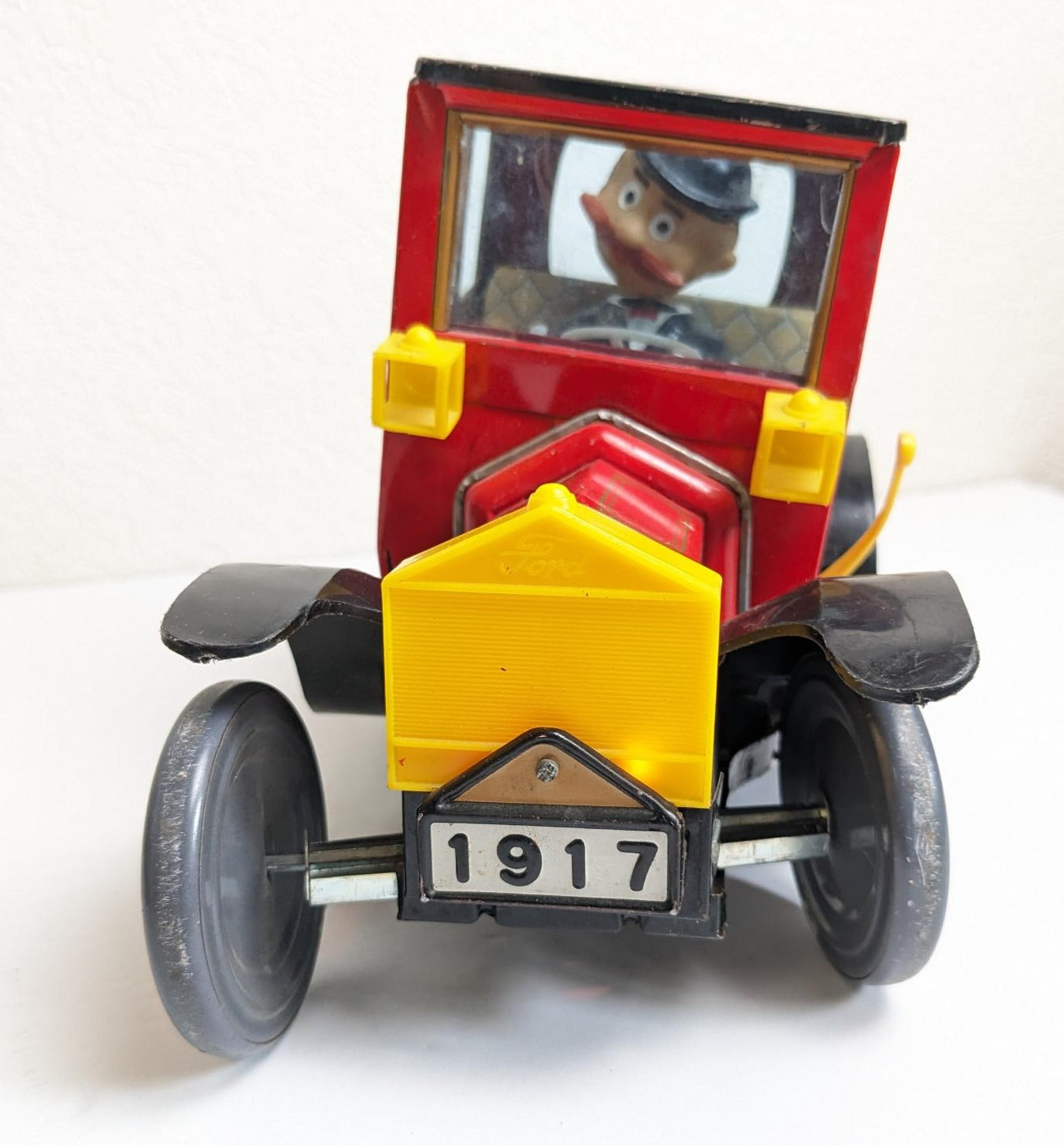 Tin Toy Trophy Terlenka 1917 Classic Car Battery Operated Made in Japan