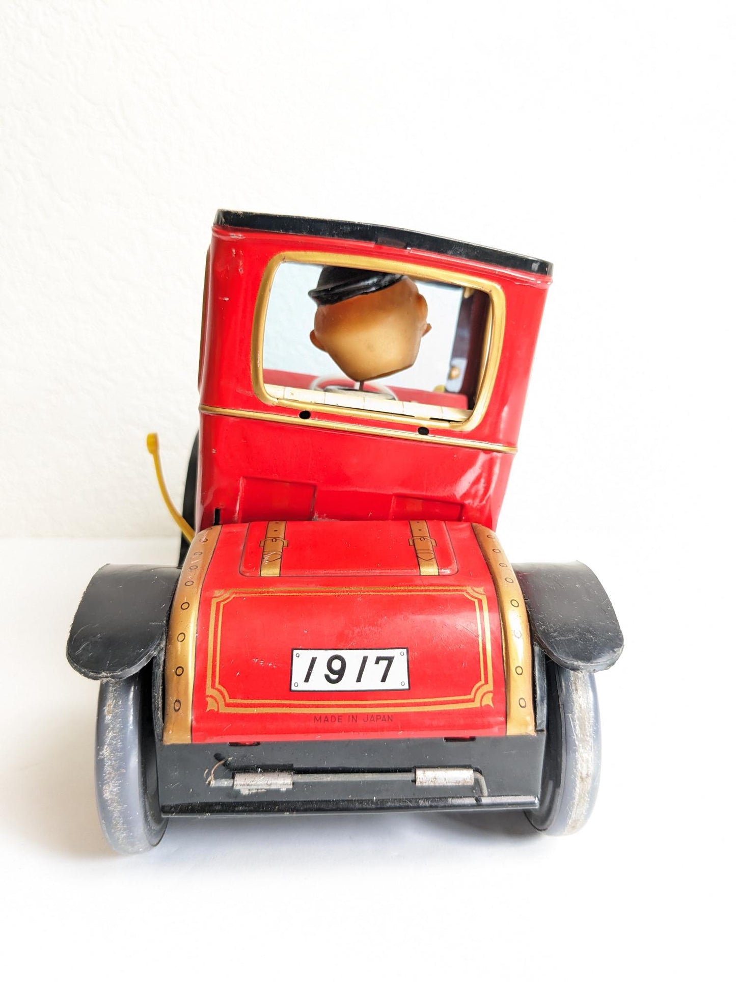 Tin Toy Trophy Terlenka 1917 Classic Car Battery Operated Made in Japan