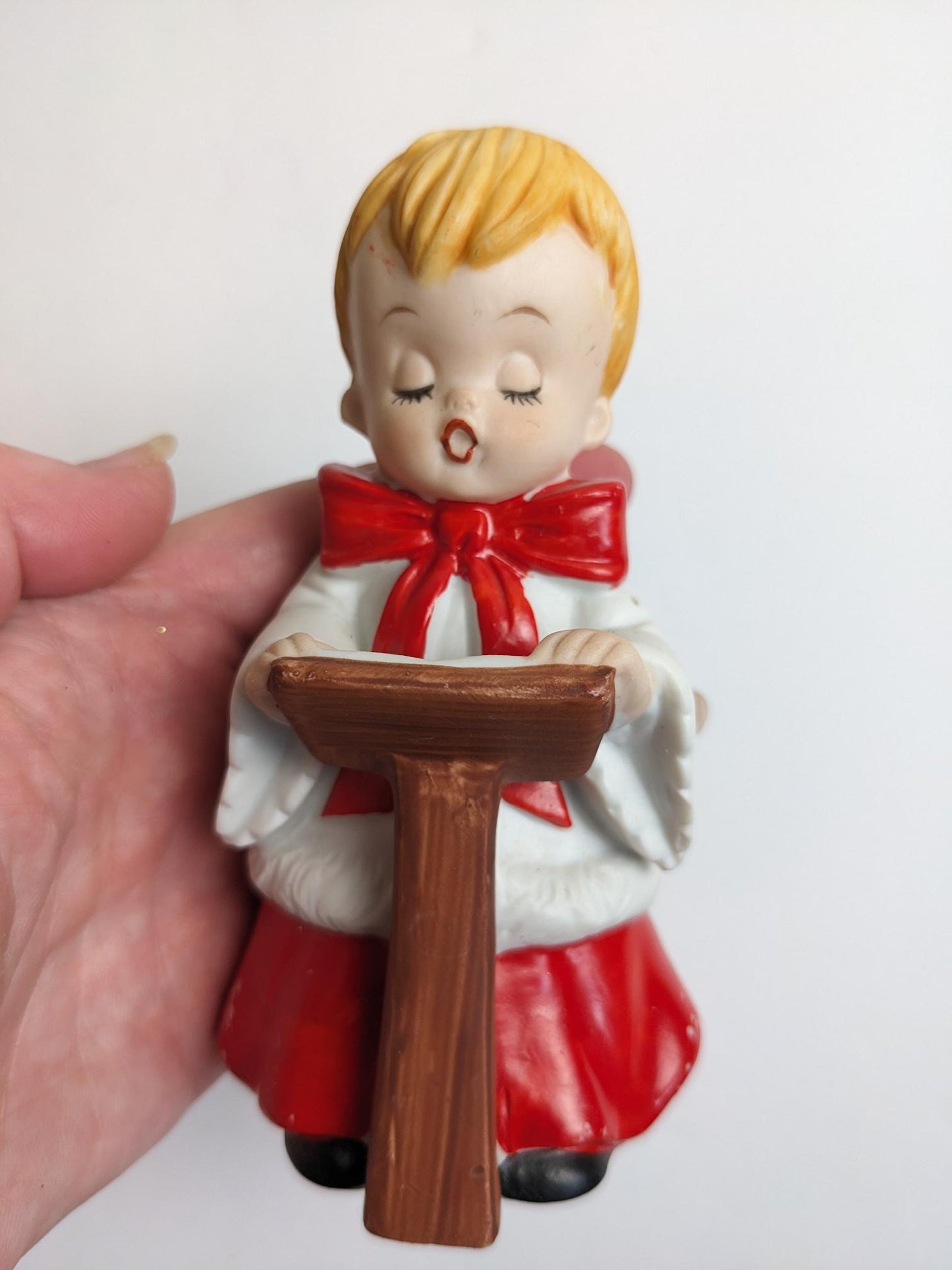 Vintage Homco Choir Boys Christmas Figurines