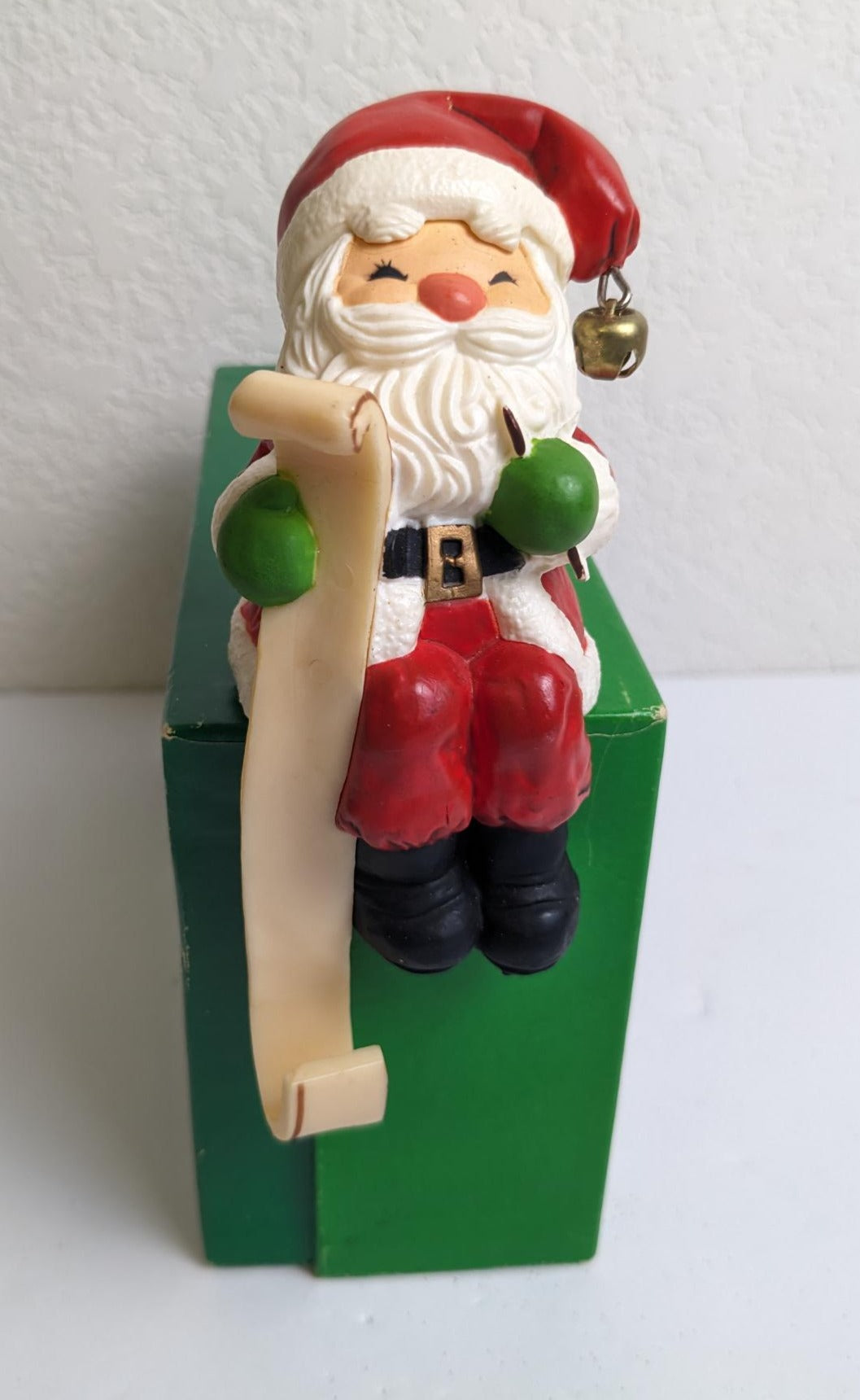 Vintage Hallmark Santa Claus Christmas Stocking Hanger
