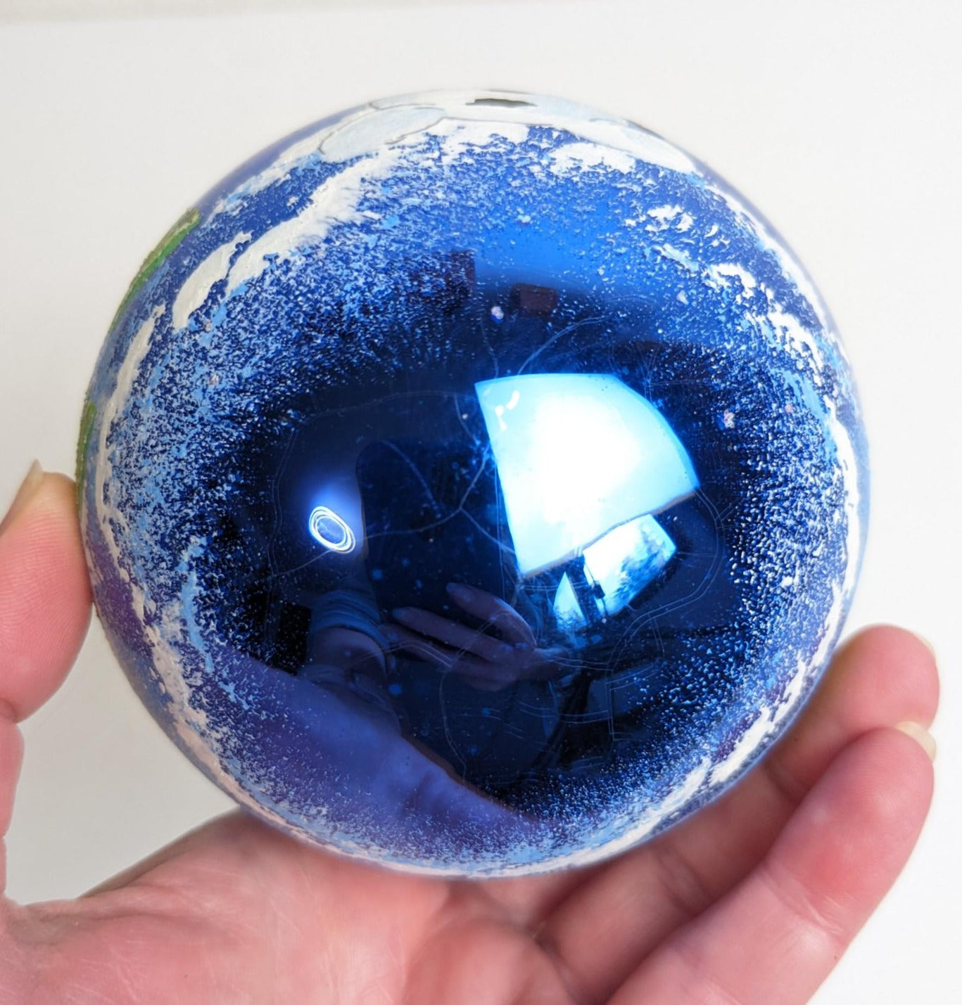 Large Hand Painted Snowman Christmas Ornament