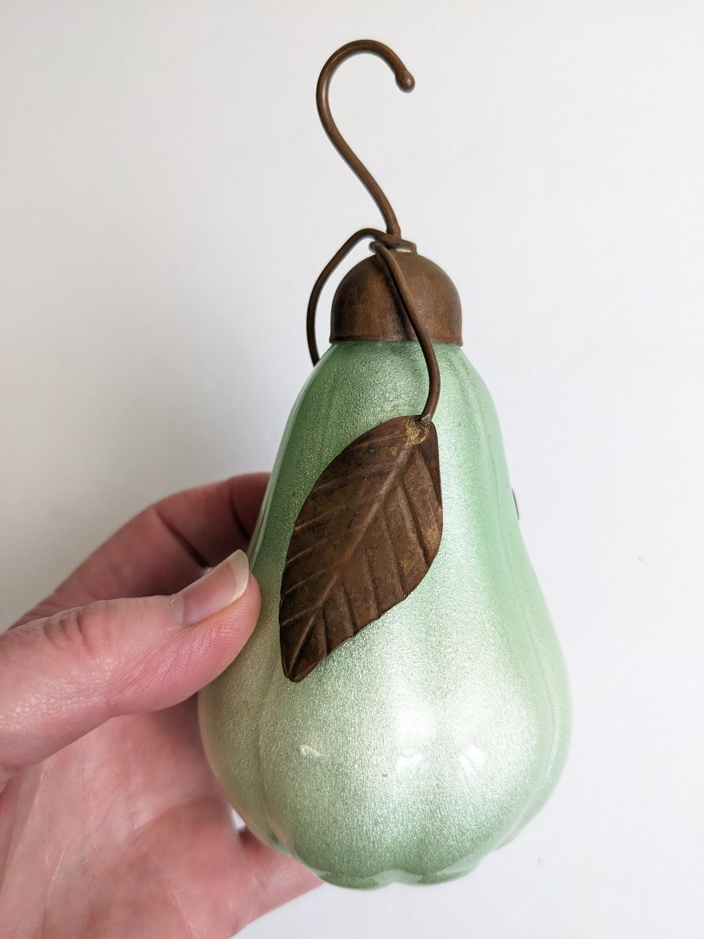 Large Pear and Apple Christmas Ornaments