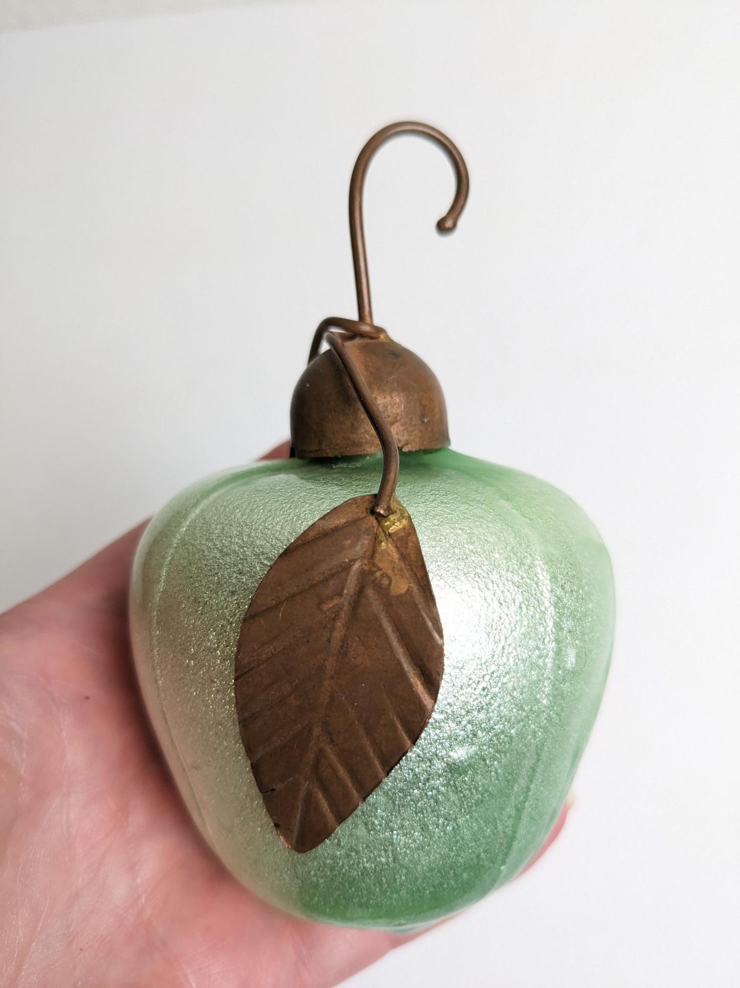 Large Pear and Apple Christmas Ornaments