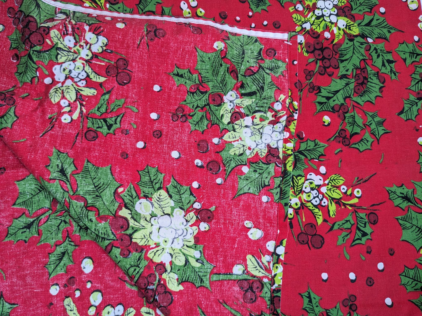 Vintage Christmas Tablecloth