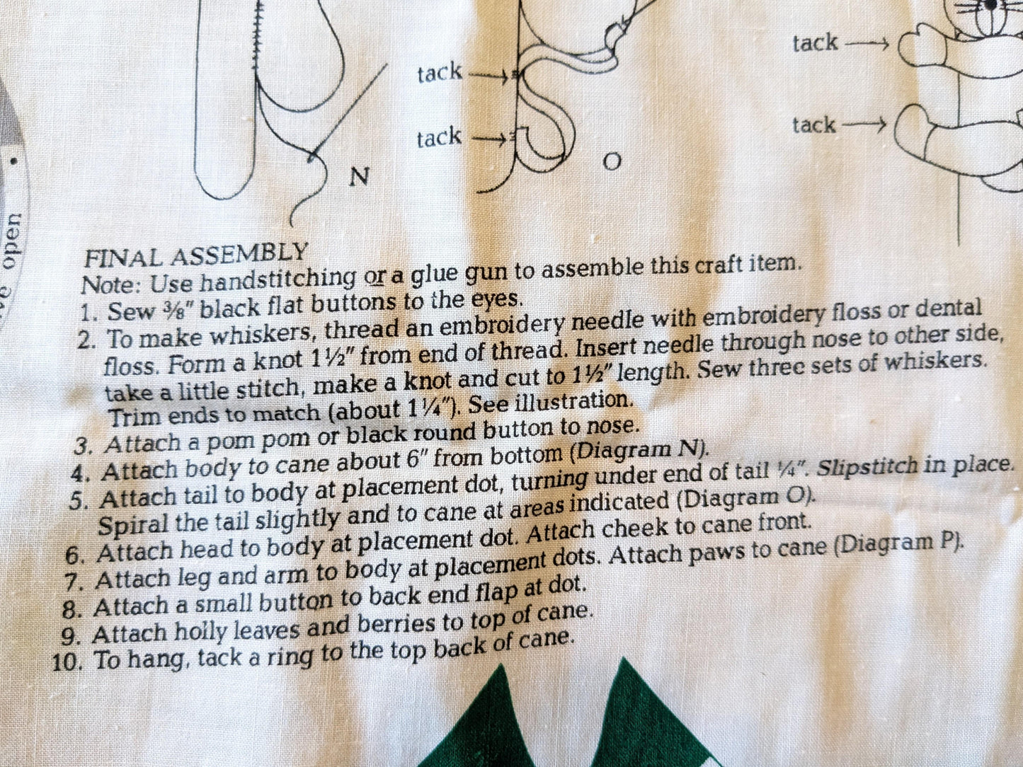 Merry Mouse Sewing Christmas Fabric Panel