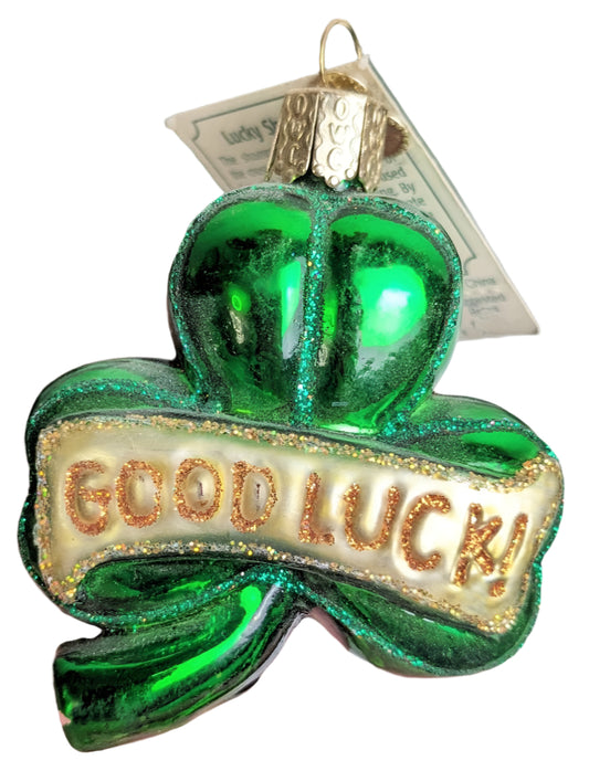 Lucky Shamrock Retired Old World Christmas Ornament