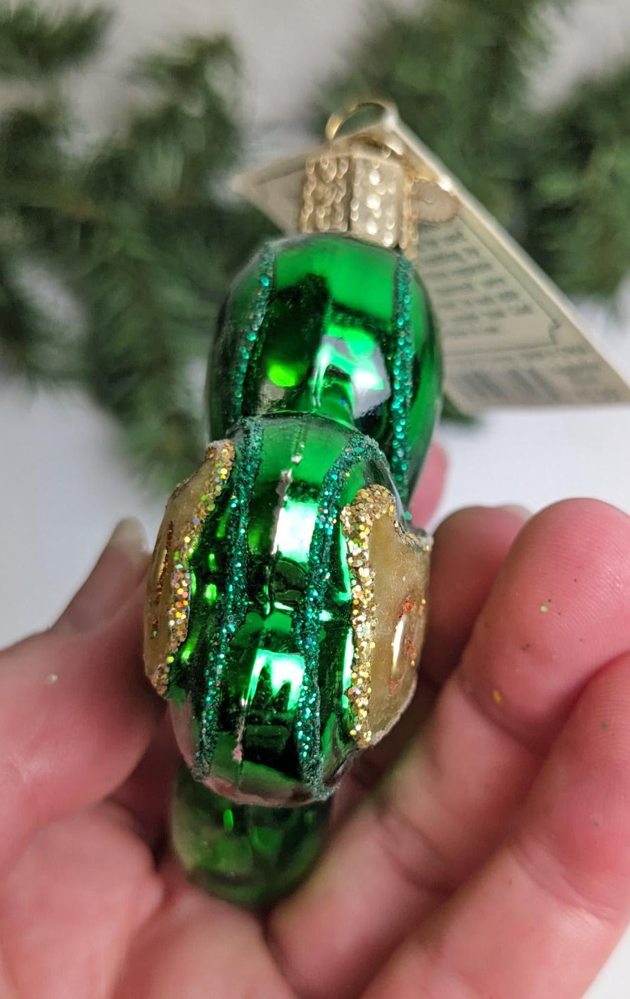 Lucky Shamrock Retired Old World Christmas Ornament